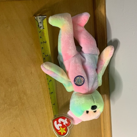 1999 TY Beanie Babies “B.B. Bear” Birthday Bear With Swing & Tush Tag Errors - Picture 6 of 6